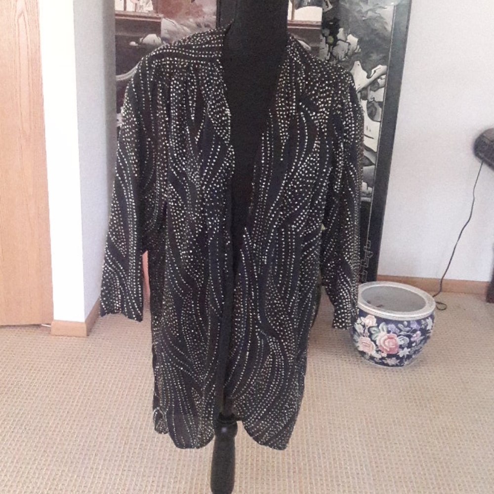 Sequin Black  Cover Up  Size Small